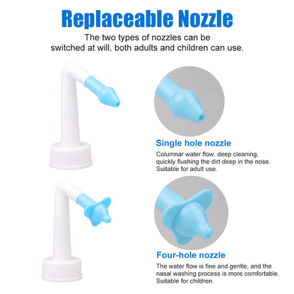 Nose Wash System Sinus & Allergies Relief Nasal Pressure