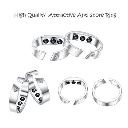 Anti Snore sleep Ring Magnetic Therapy Acupressure Treatment