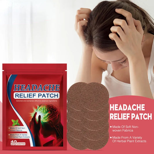 Headache Relief Migraine Anxiety Insomnia Relieve Stress Nerve Relax Dizziness Relief Head Care Patches